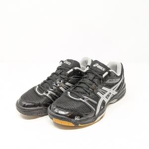 Asics Gel Rocket Black/Silver Size 8.5
